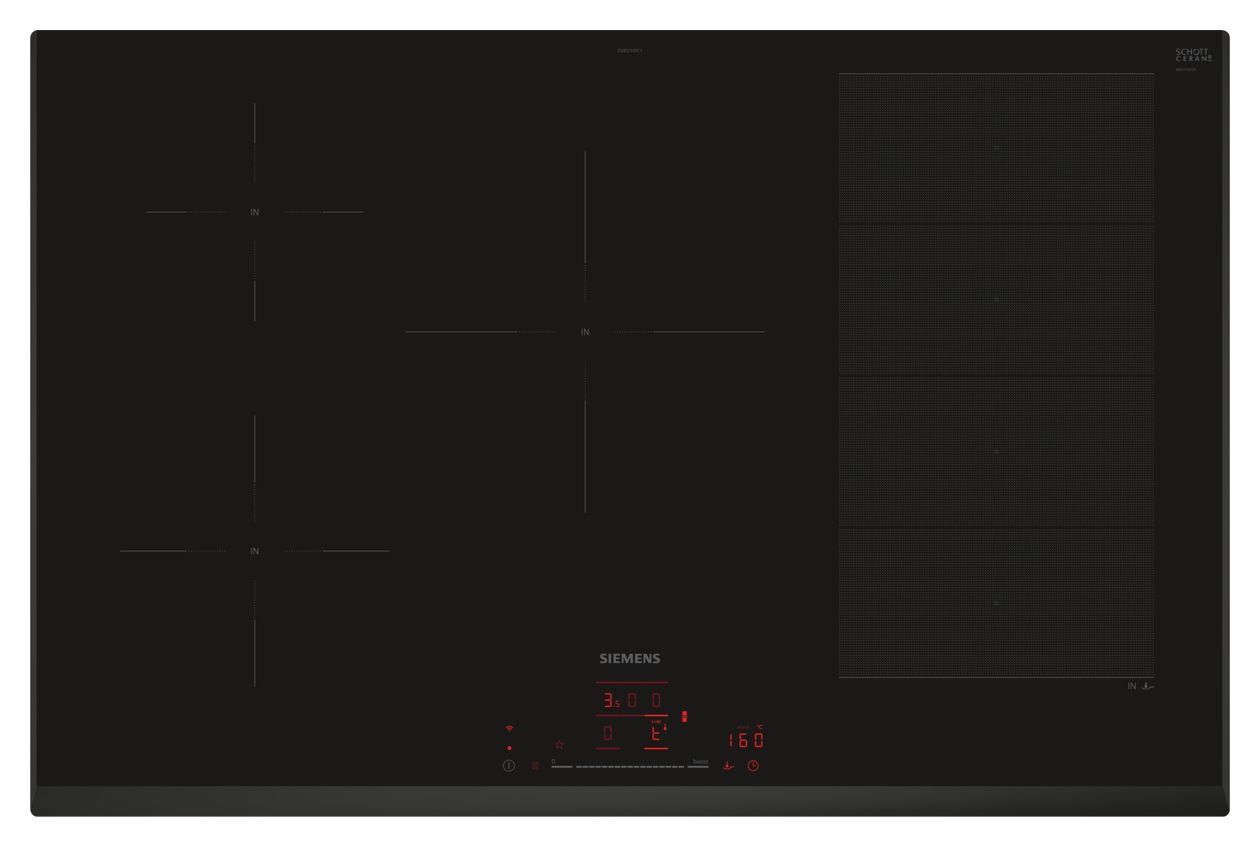 iQ700 EX851HVC1E autarkes 80 cm Induktions Kochfeld/Herdplatte 5 Zone(n) 