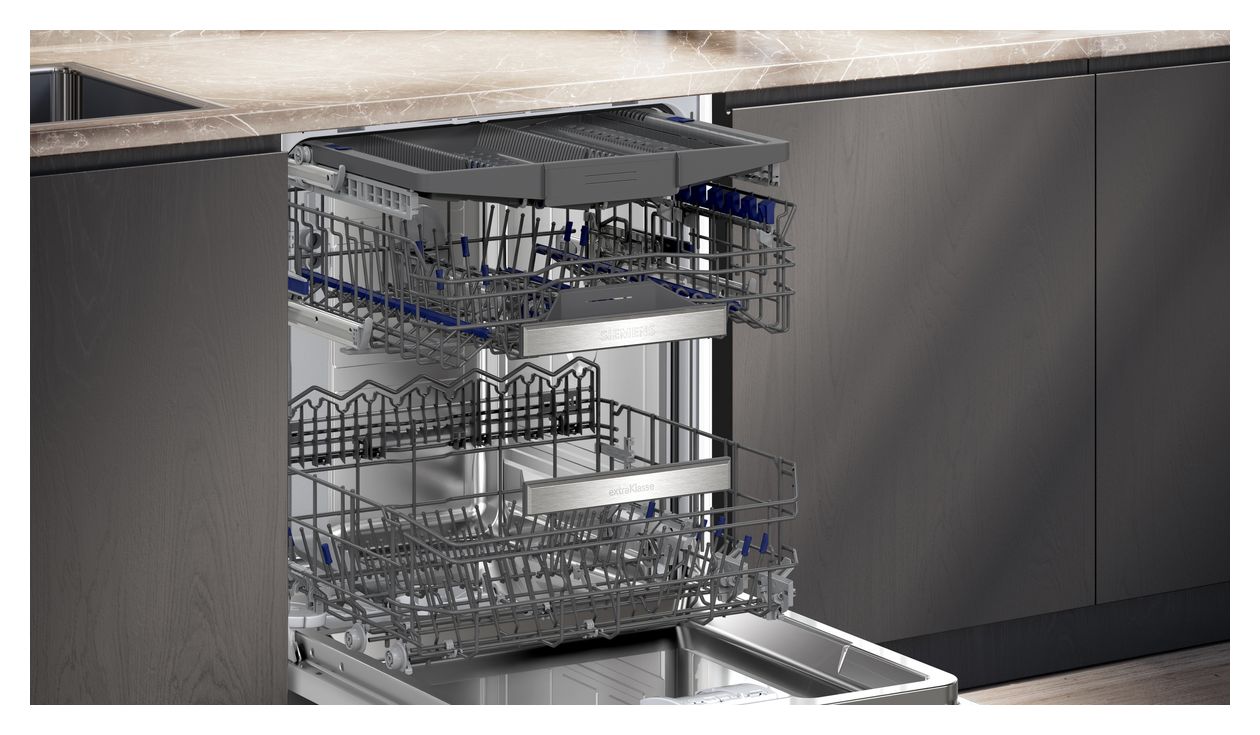 iQ700 SN57ES00CD 60 cm Geschirrspüler teilintegriert (ohne Front) Sehr leise 14 Maßgedecke aquaStop Funktion Wärmetauscher 