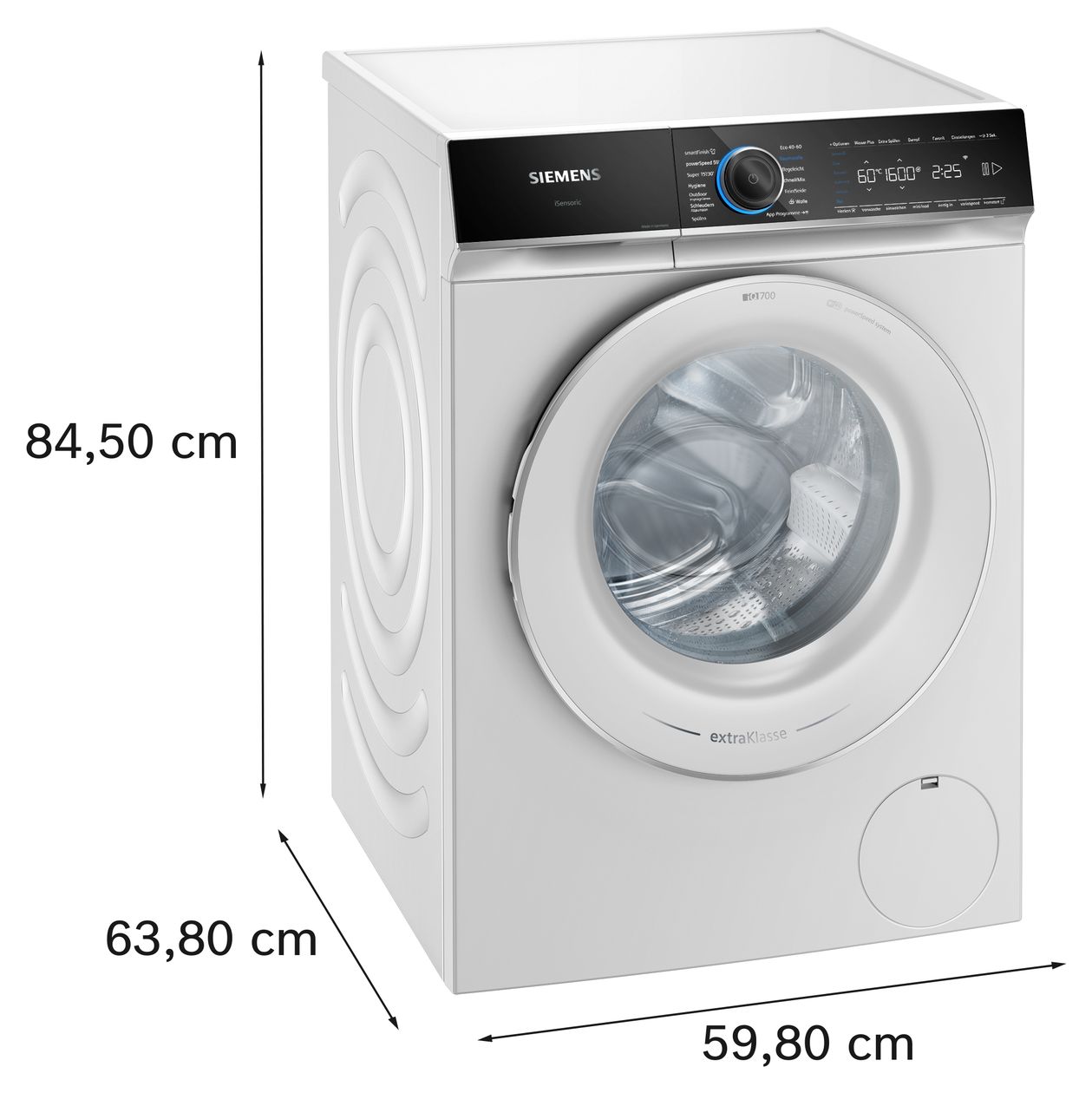 iQ700 WG56B2091 10 kg Frontlader Waschmaschine 1600 U/min aquaStop Funktion AutoClean 