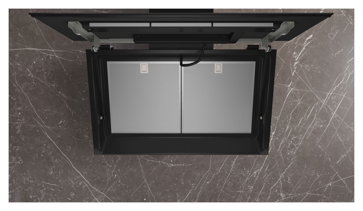 iQ700 LC91KLT65 Dunstabzugshaube Wand 90 cm Abluft/Umluft (Schwarz) 