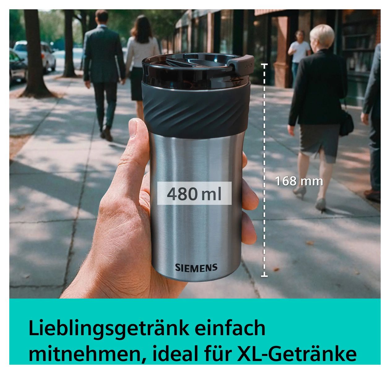 TZ40002 Thermobecher 480 ml  Becher  (Edelstahl) 