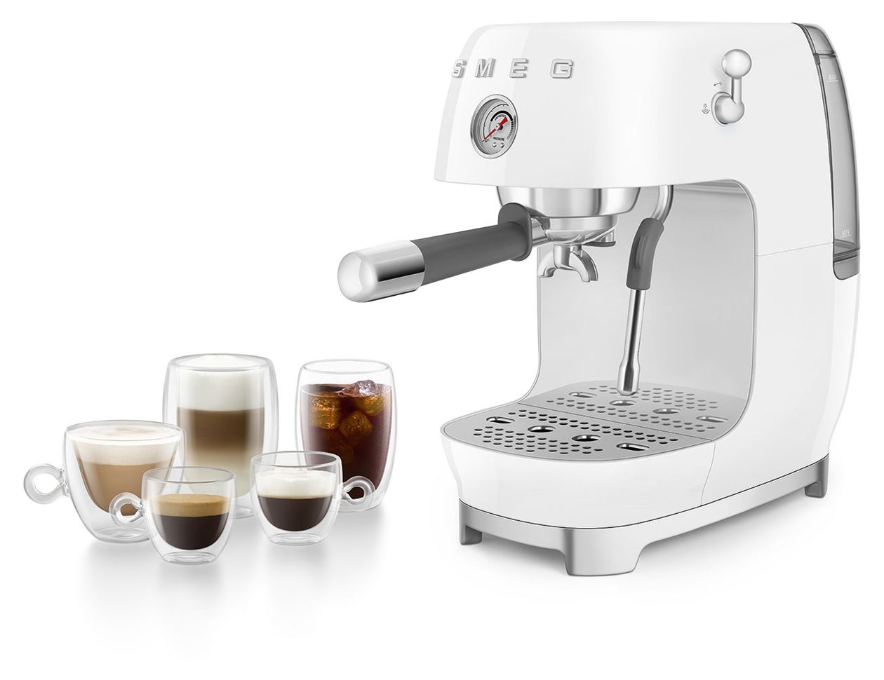 ECF03WHEU Siebträger Kaffeemaschine 15 bar 1480 W  (Weiß) 