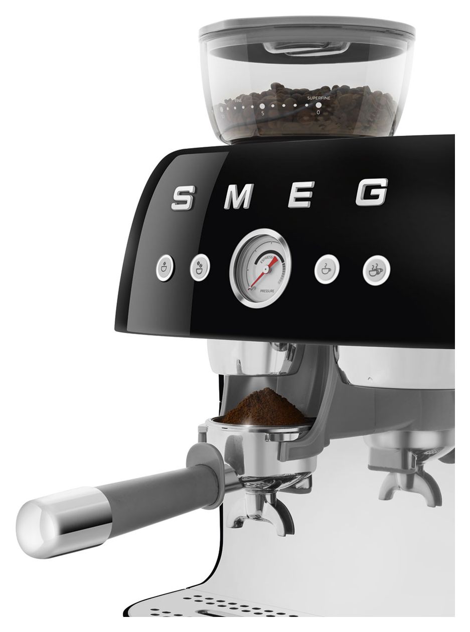 EGF03BLEU Siebträger Kaffeemaschine 15 bar 1650 W  (Schwarz) 