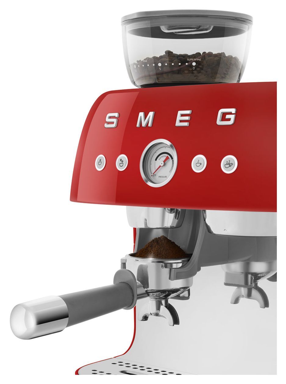 EGF03RDEU Siebträger Kaffeemaschine 15 bar 1650 W  (Rot) 
