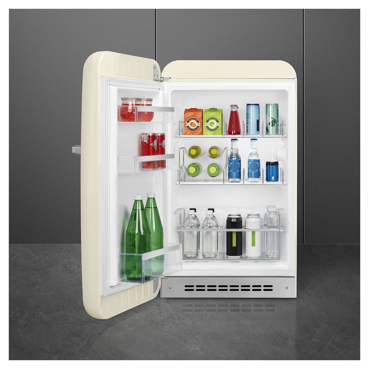FAB10HLCR6 135 l / 135 l Kühlschrank freistehend EEK: D 72 kWh Jahr  (Cremefarben) 