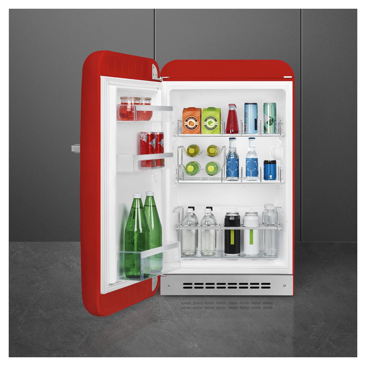 FAB10HLRD6 135 l / 135 l Kühlschrank freistehend EEK: D 72 kWh Jahr  (Rot) 