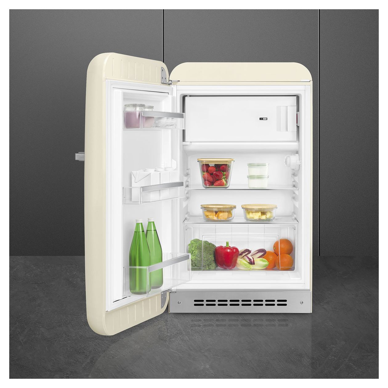 FAB10LCR6 122 l / 105 l Kühlschrank freistehend EEK: D 115 kWh Jahr  (Cremefarben) 