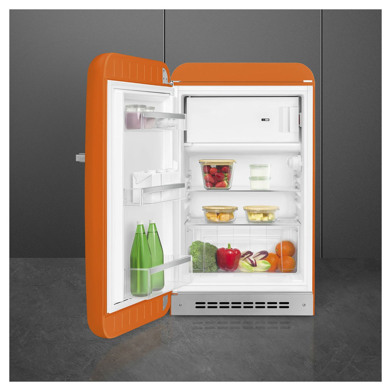 FAB10LOR6 122 l / 105 l Kühlschrank freistehend EEK: D 115 kWh Jahr  (Orange) 