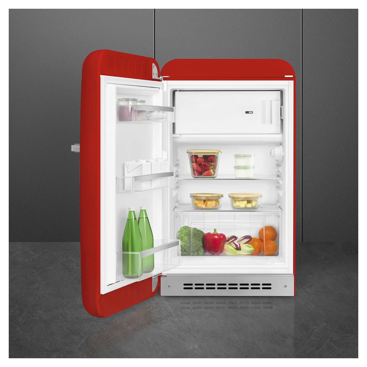 FAB10LRD6 122 l / 105 l Kühlschrank freistehend EEK: D 115 kWh Jahr  (Rot) 