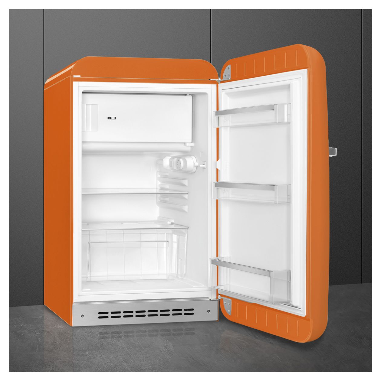 FAB10ROR6 122 l / 105 l Kühlschrank freistehend EEK: D 115 kWh Jahr  (Orange) 