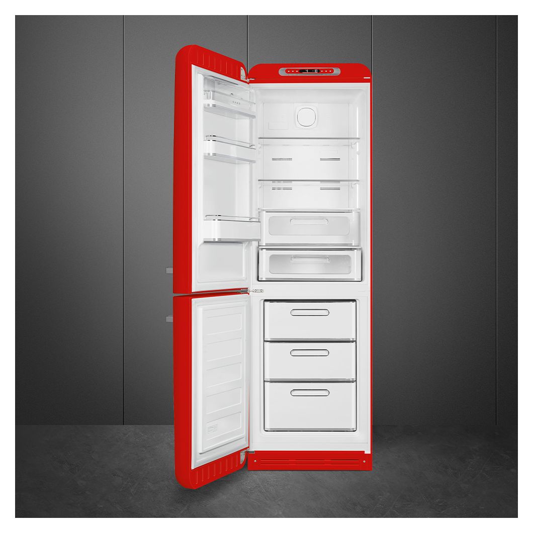 FAB32LRD6 234 l / 97 l Kühl-Gefrierkombi freistehend NoFrost 158 kWh Jahr  (Rot) 