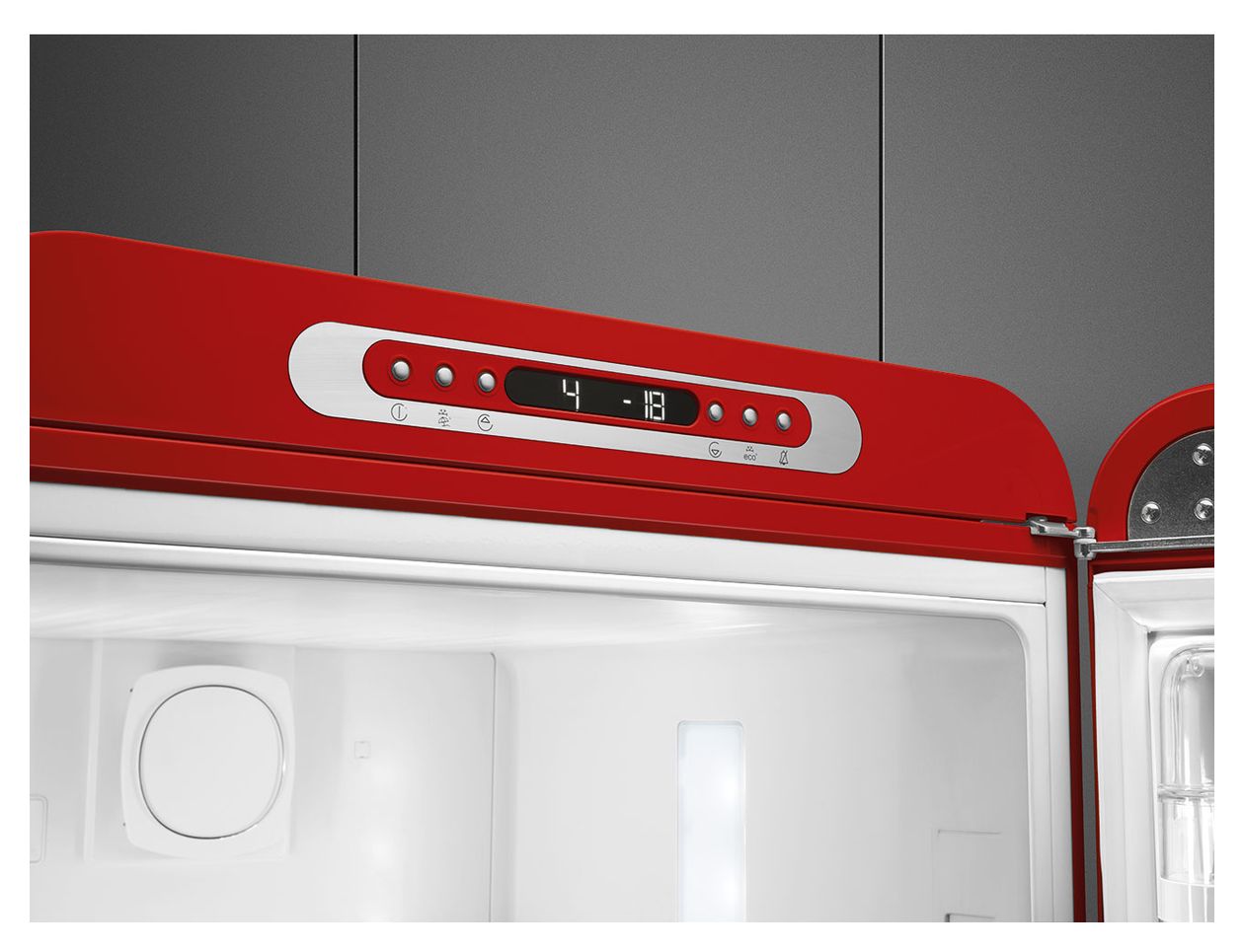 FAB32RRD6 234 l / 97 l Kühl-Gefrierkombi freistehend NoFrost 158 kWh Jahr  (Rot) 