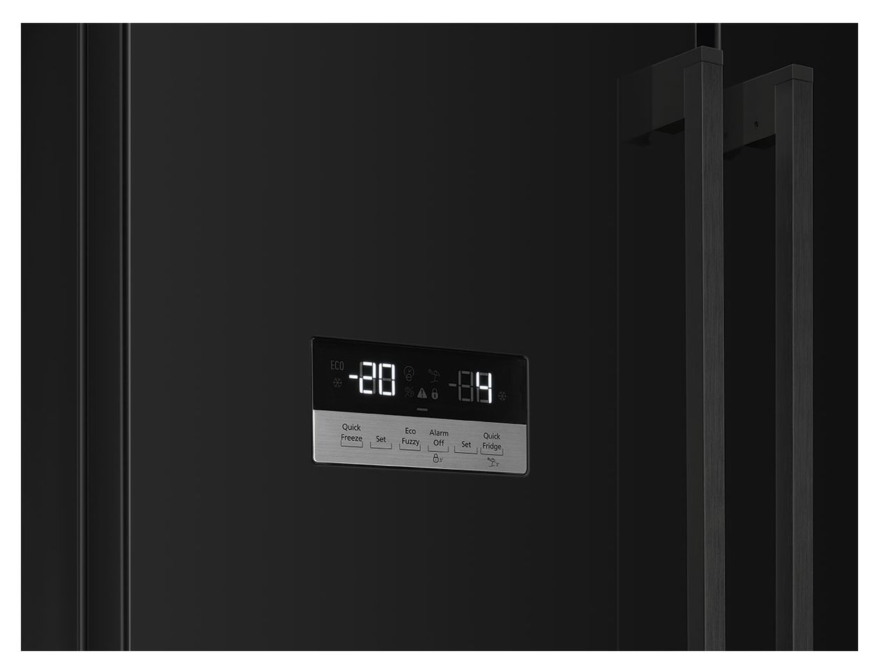 FQ55FNDE 387 l / 152 l Kühl-Gefrierkombi freistehend NoFrost 302 kWh Jahr  (Schwarz) 