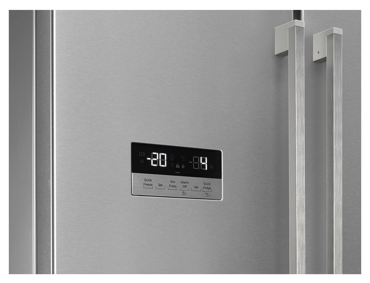FQ55FXDE 387 l / 152 l Kühl-Gefrierkombi freistehend NoFrost 302 kWh Jahr  (Edelstahl) 