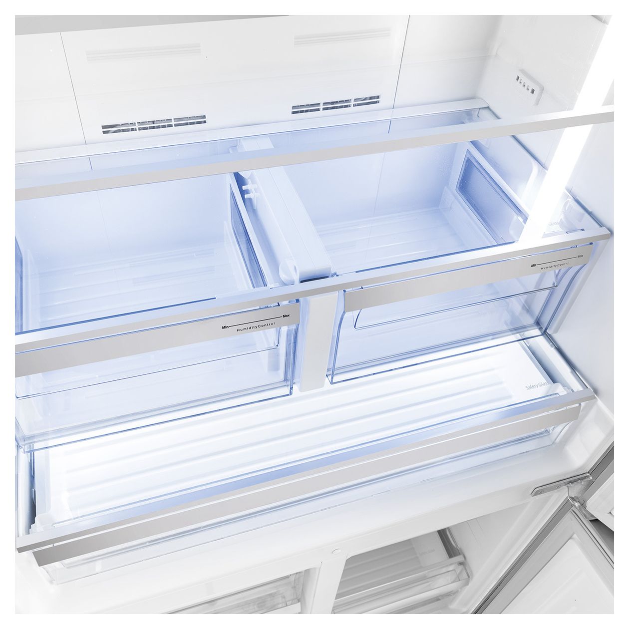 FQ60XDE Side-by-Side Kühl-/ Gefrierkombination French Door 376 l / 196 l 338 kWh NoFrost 1820 mm x 908 mm  (Edelstahl) 
