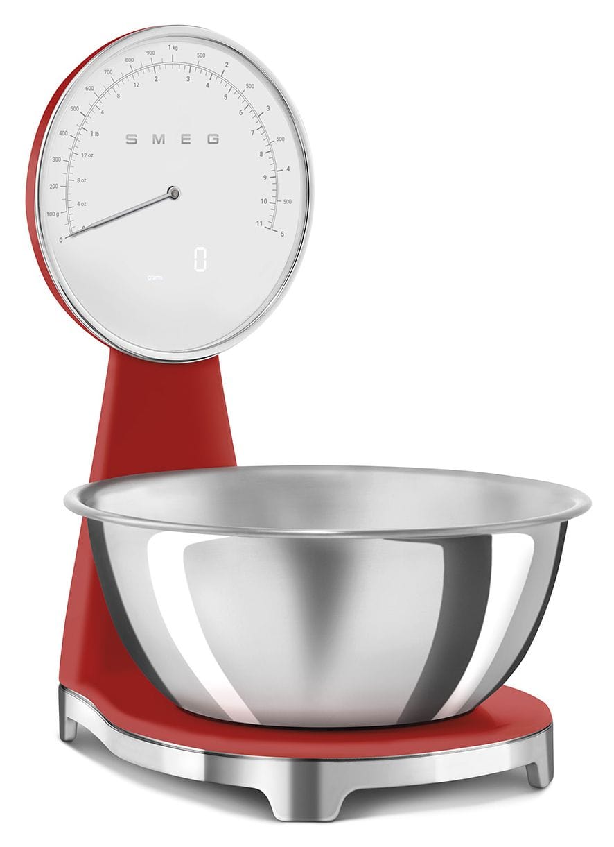 KSF01RDWW Elektronische Küchenwaage bis 5 kg Genauigkeit 1 g  (Rot) 