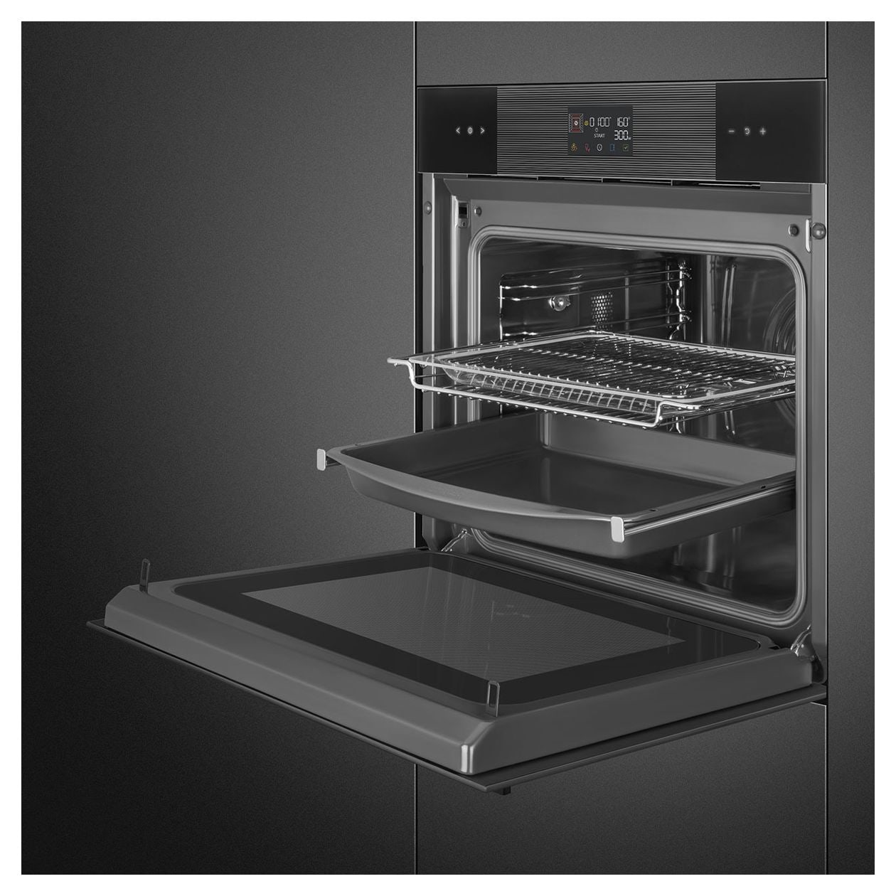 SO6102M2B3 Einbaubackofen 68 l AutoClean Mikrowelle 