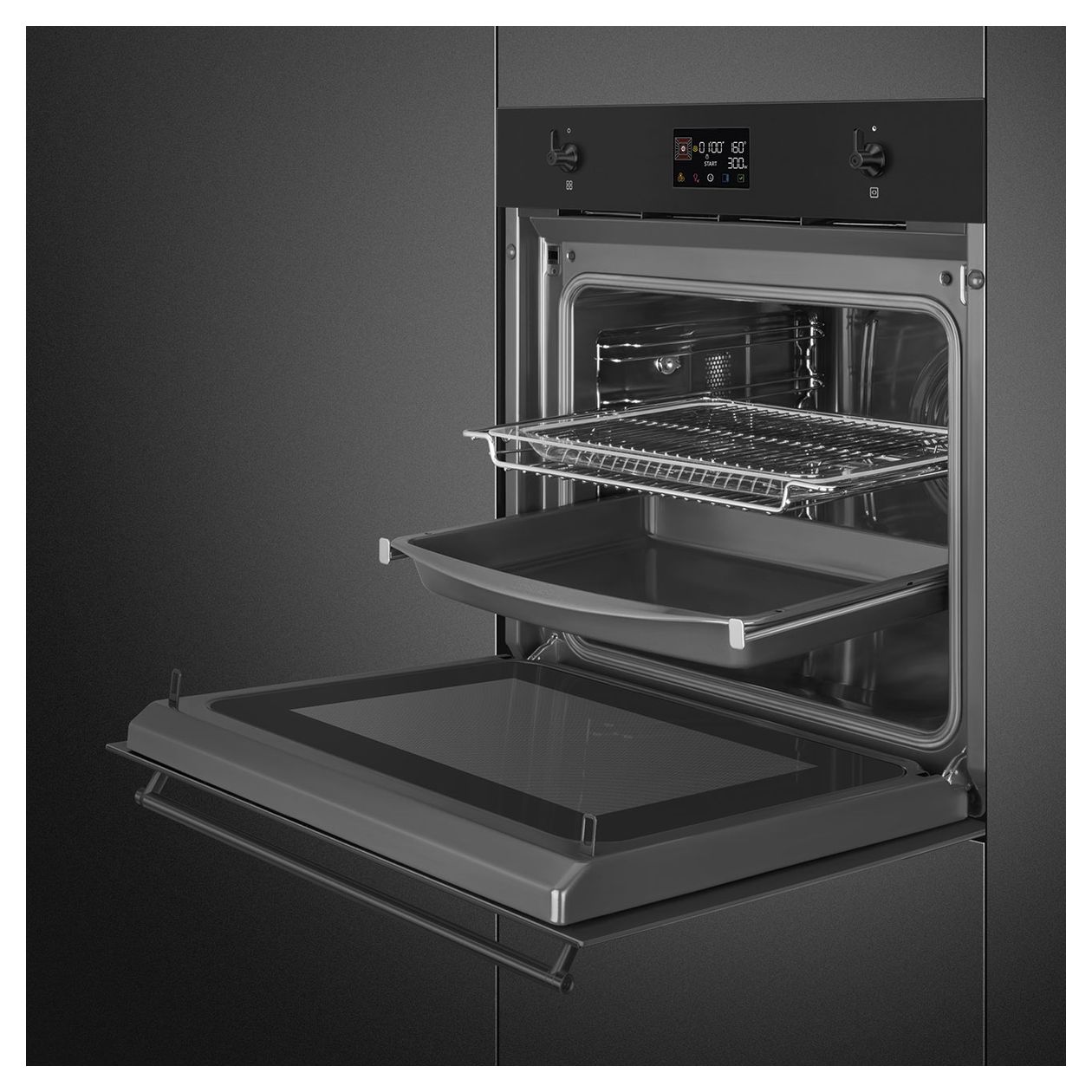 SO6302M2N Einbaubackofen 68 l AutoClean Mikrowelle 