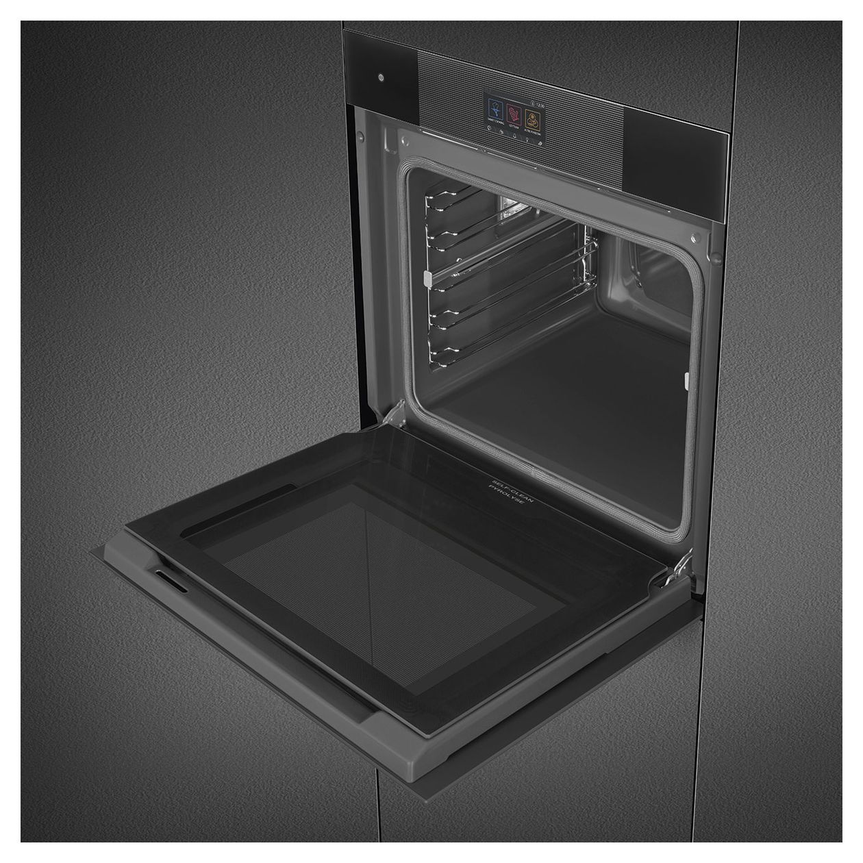 SOP6104S2PB3 Einbaubackofen 68 l Dampfgaren AutoClean 