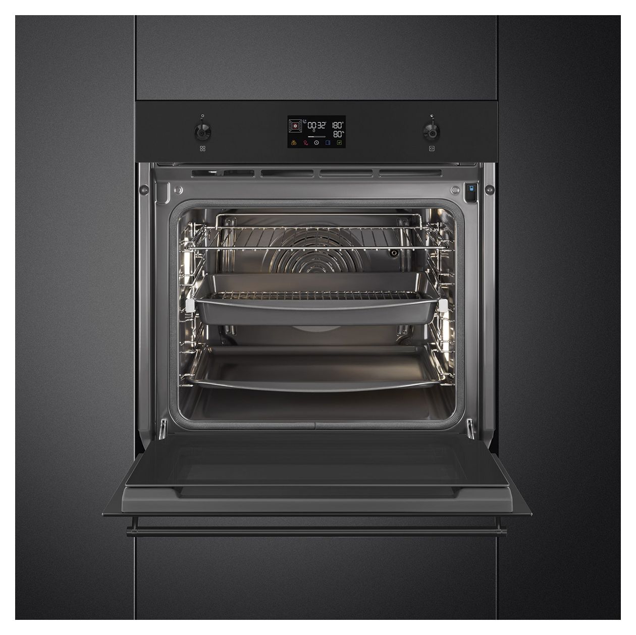 SOP6302S2PN Einbaubackofen 68 l Dampfgaren AutoClean 