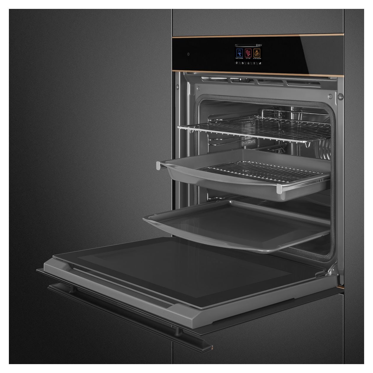SOP6604TPNR Einbaubackofen 68 l Dampfgaren AutoClean 