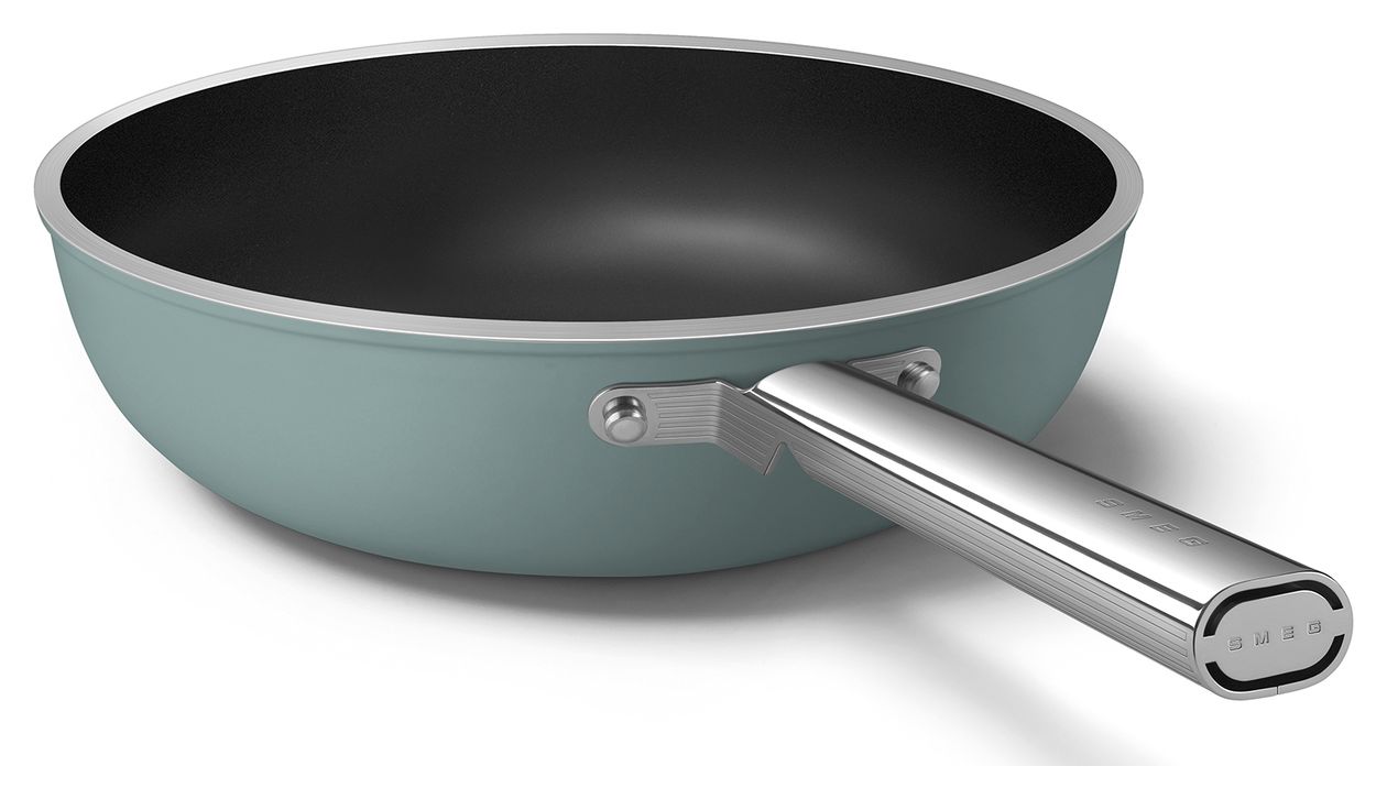 WOF3002EGM Wok 50's Style 30 cm Keramik beschichtet für alle Herdplatten und Backöfen bis 250° Spülmaschinengeeignet 