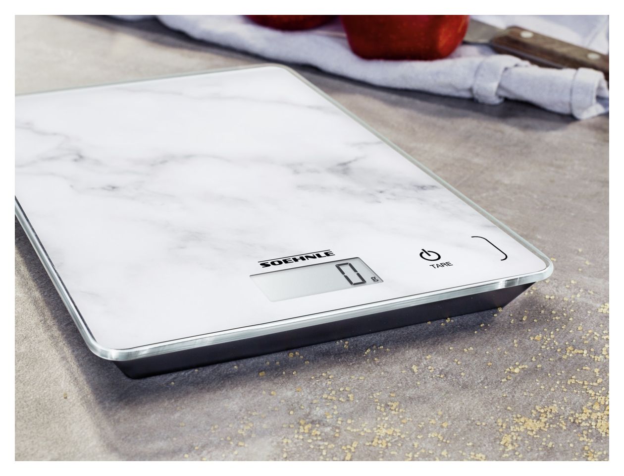 61516 Page Compact 300 Elektronische Küchenwaage bis 5 kg Genauigkeit 1 g  (Marmorfarbe) 