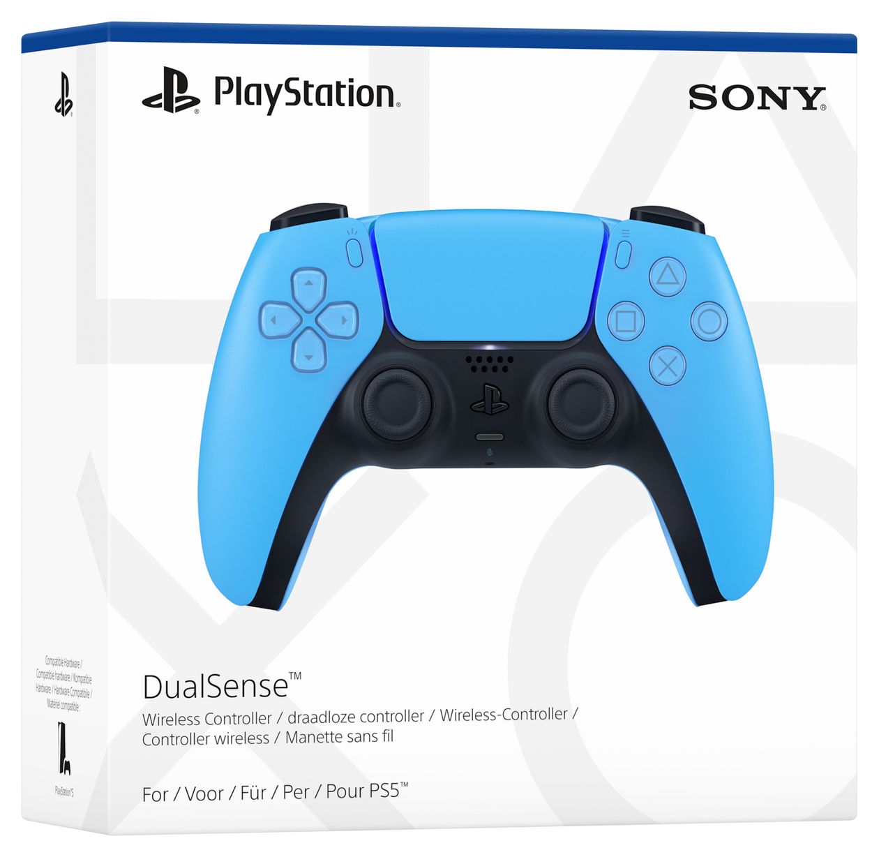 DualSense Wireless Controller Analog / Digital Gamepad für Android, MAC, PC, PlayStation PS5, iOS  (Blau) 