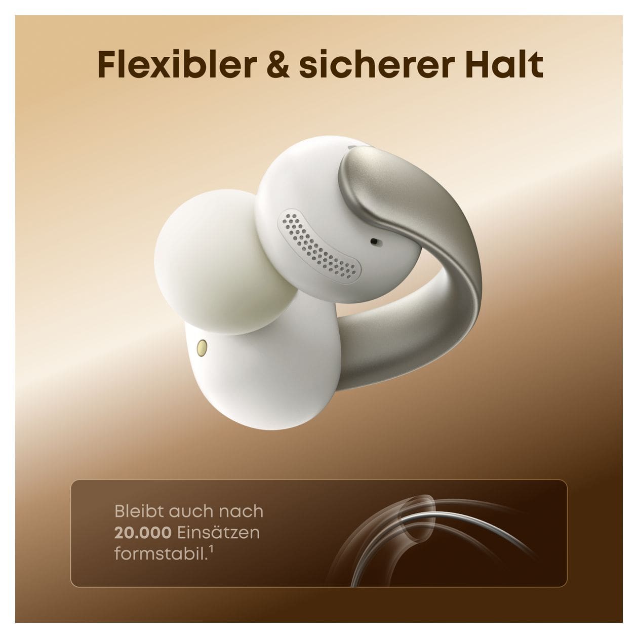 AeroClip Ohraufliegender Bluetooth Kopfhörer Kabellos TWS 8 h Laufzeit  (Blau) 