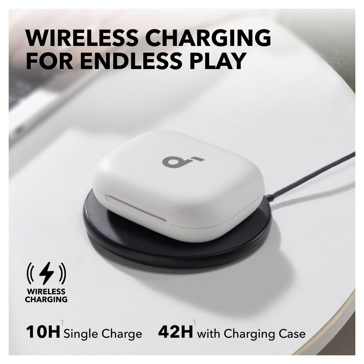 AeroFit 2 Ohraufliegender Bluetooth Kopfhörer kabellos IP55  (Weiß) 