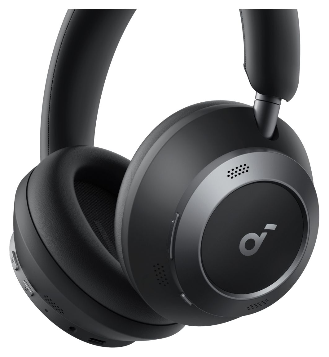 Space One Pro Ohraufliegender Bluetooth Kopfhörer kabellos  (Schwarz) 