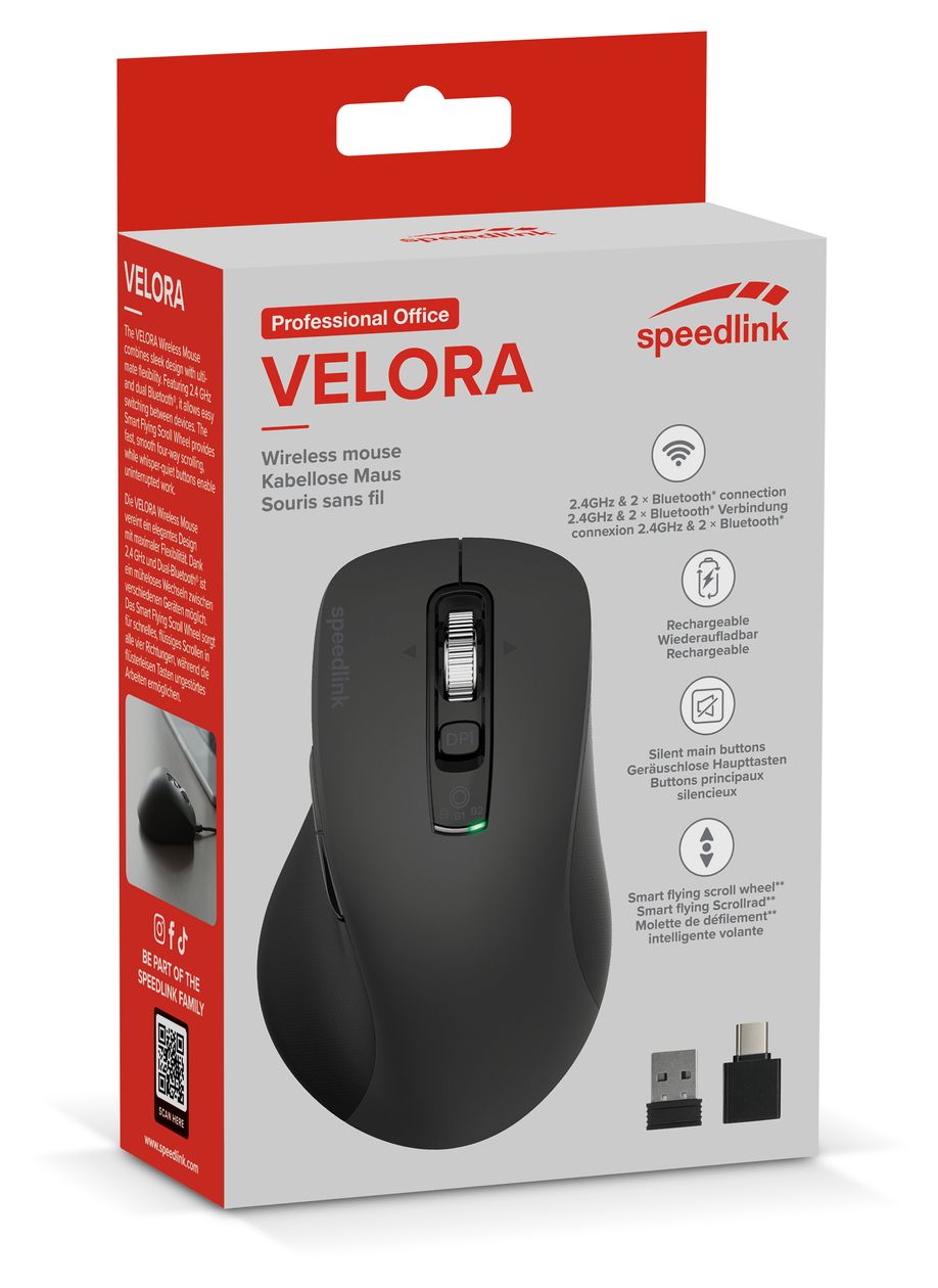 SL-630310 4800 DPI Büro Maus Optisch  (Schwarz) 