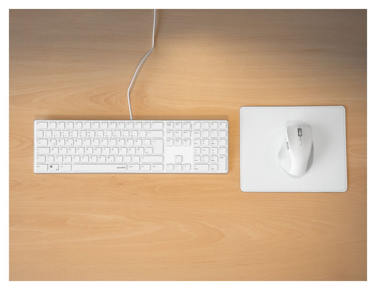 SL-640010 Büro Tastatur USB  (Weiß) 
