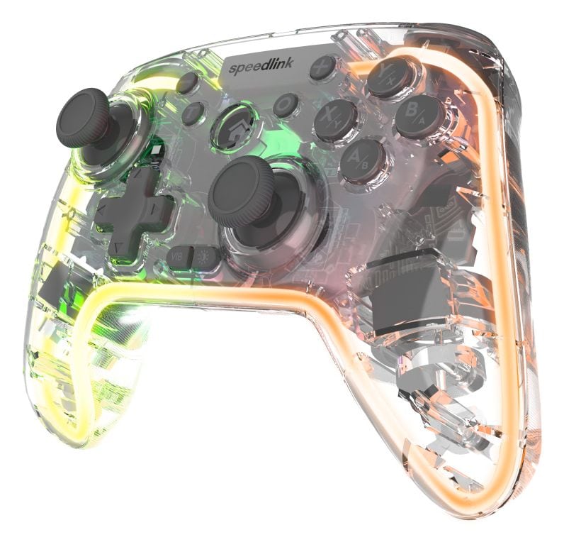 SL-650115-CR Rait NX Analog / Digital Gamepad für PC, Android, Nintendo Switch Lite, Nintendo Switch OLED, Playstation 3  (Transparent) 