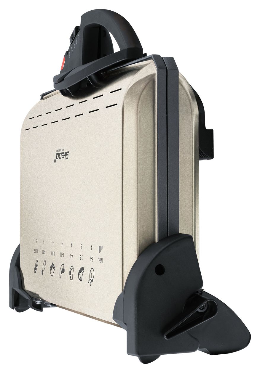 PG 4.4 Kontaktgrill 2000 W mit 370 x 230 mm Fläche  (Schwarz, Champagner) 