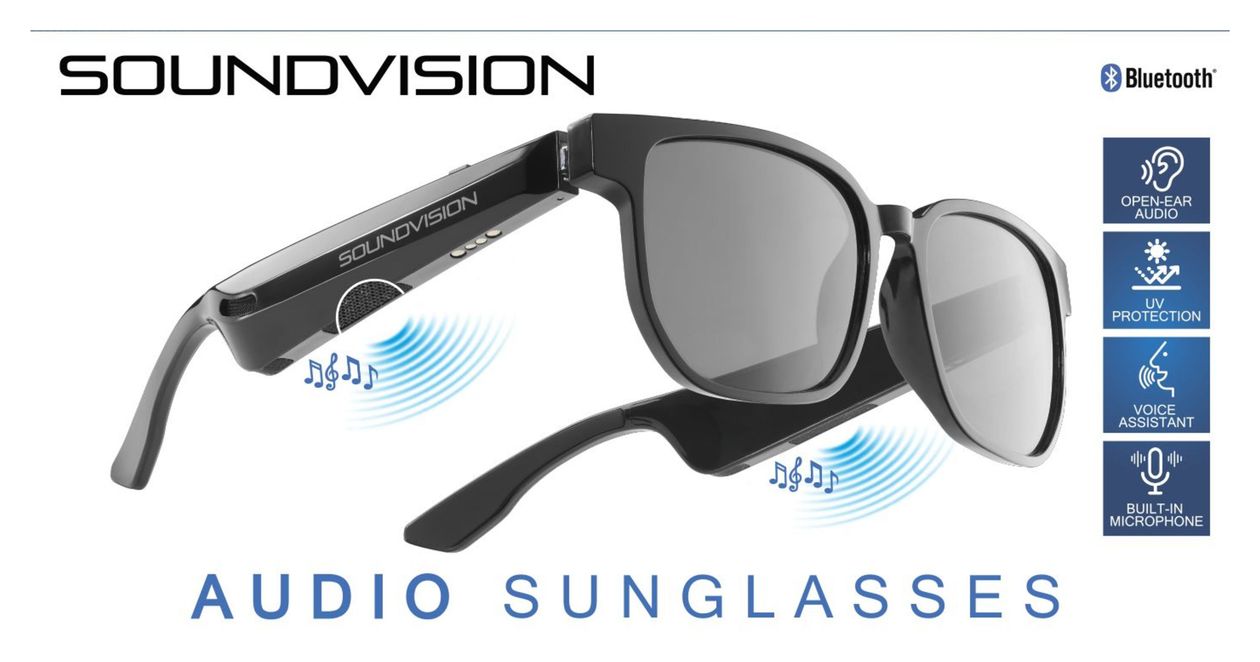 BLUETOOTH AUDIO SUNGLASSES BLACK 