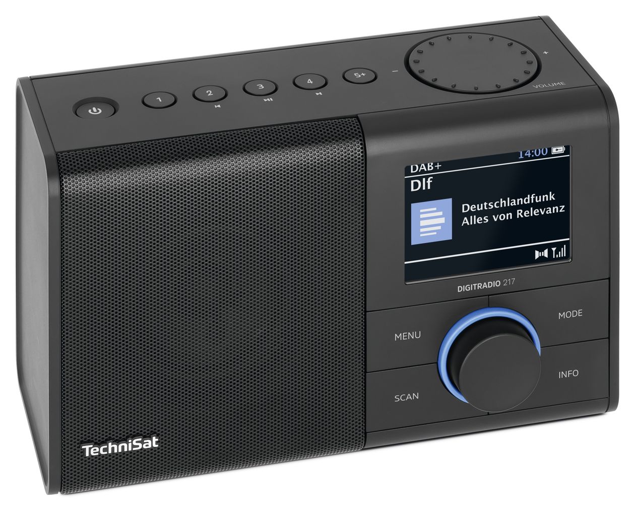 Digitradio 217 Bluetooth DAB+, FM, VHF Radio Tragbar  (Schwarz) 