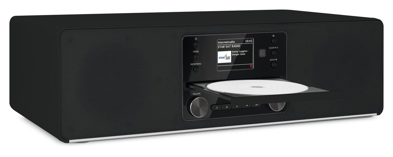 Digitradio 380CD IR Bluetooth DAB+, FM Radio Internet  (Schwarz) 