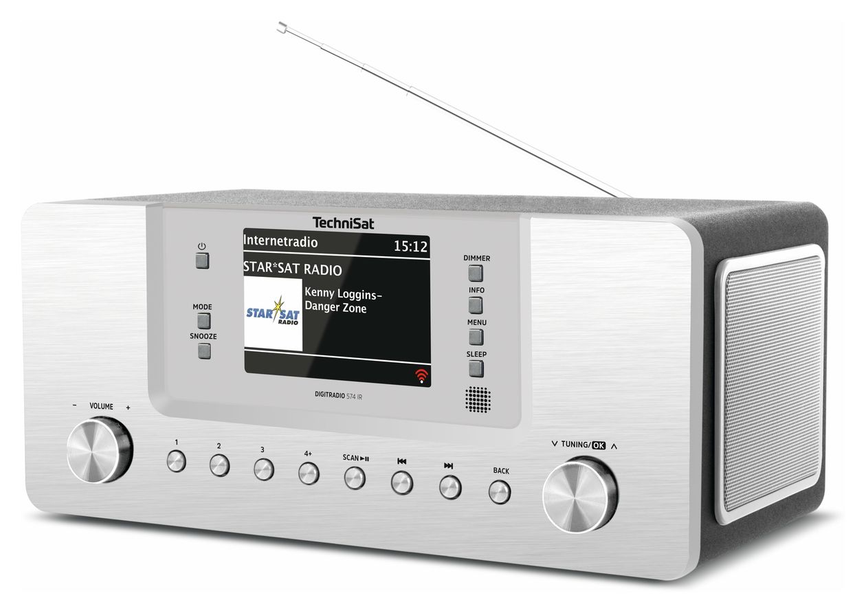 DigitRadio 574 IR DAB+/UKW Internetradio Bluetooth  (Silber) 