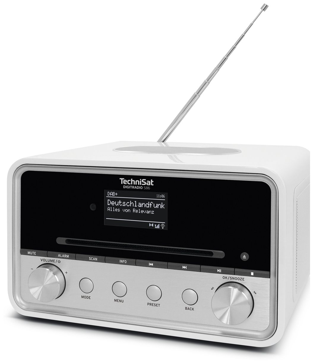 Digitradio 586 Bluetooth DAB+, FM Radio (Weiß) 