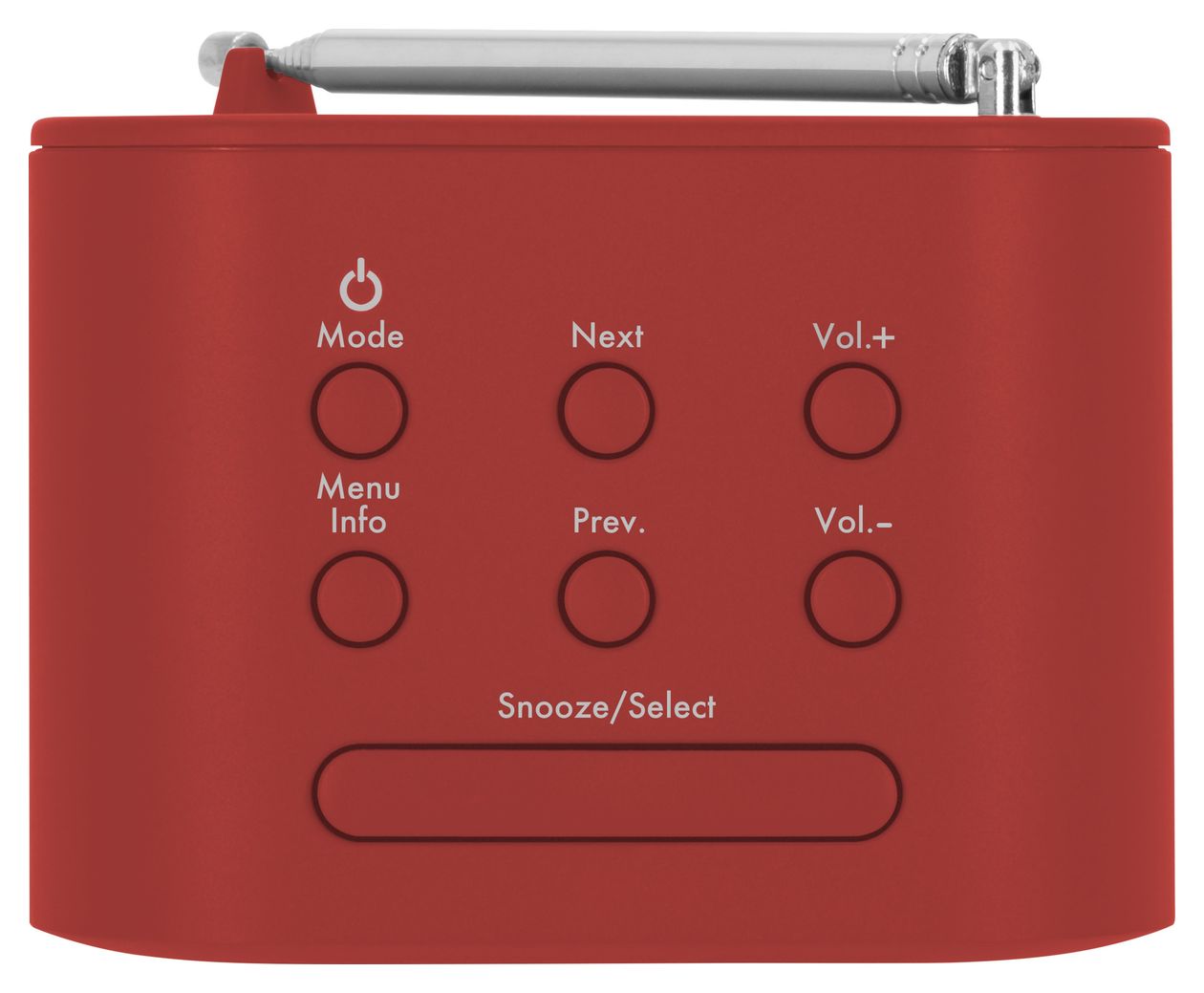 TechniRadio 40 DAB+, FM Radio Persönlich  (Rot) 
