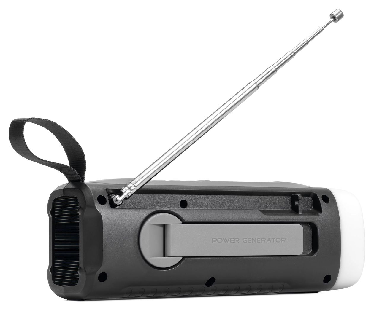 Viola Kurbelradio – Notfallradio mit Solar und Kurbel Bluetooth FM Radio Tragbar  (Schwarz) 