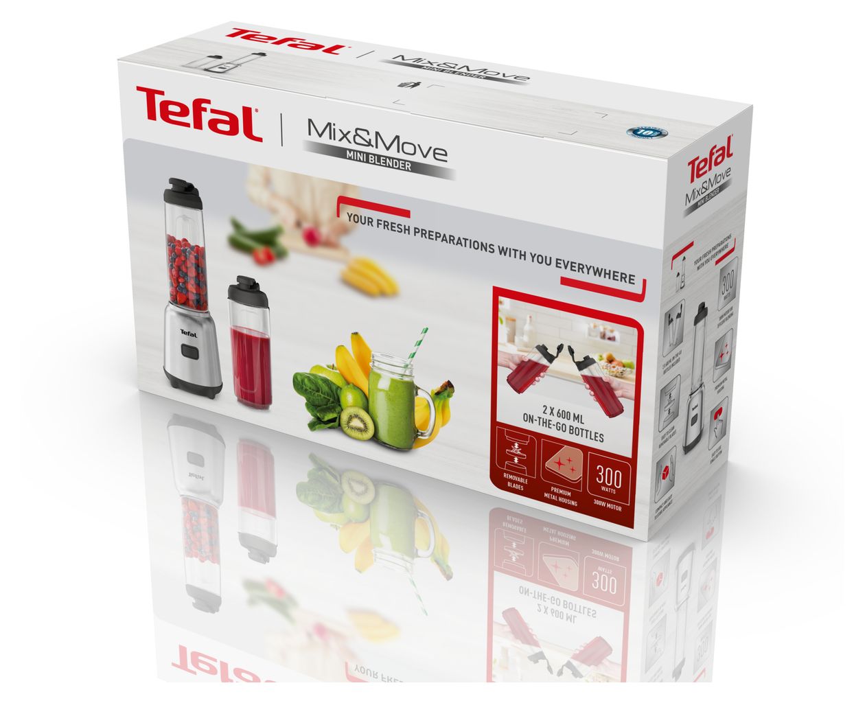 BL15FD Mix&Move 0,6 l Standmixer 300 W  (Edelstahl) 