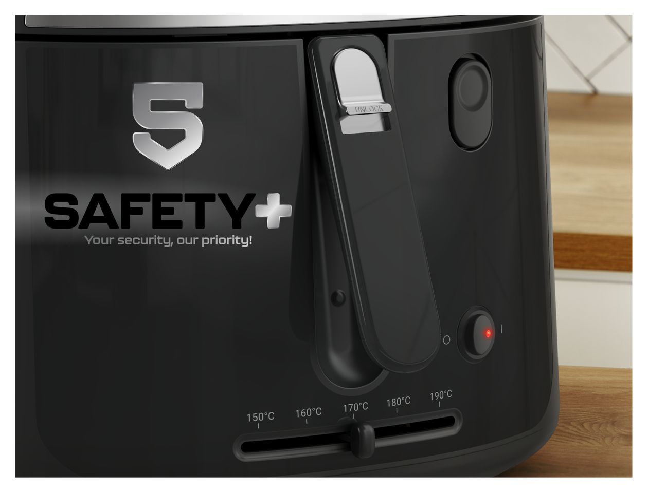 FF2528E0 Vision Fritteuse 2,1 l 1900 W  (Schwarz) 