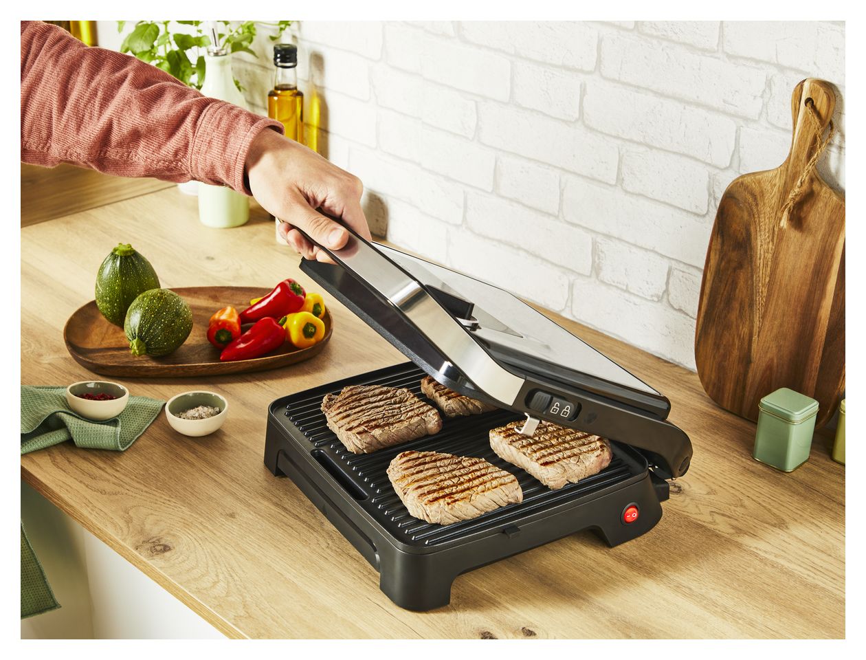 GC272D Inicio Adjust 1 Zone(n) 2180 W mit 290 x 260 mm Fläche  (Schwarz, Edelstahl) 