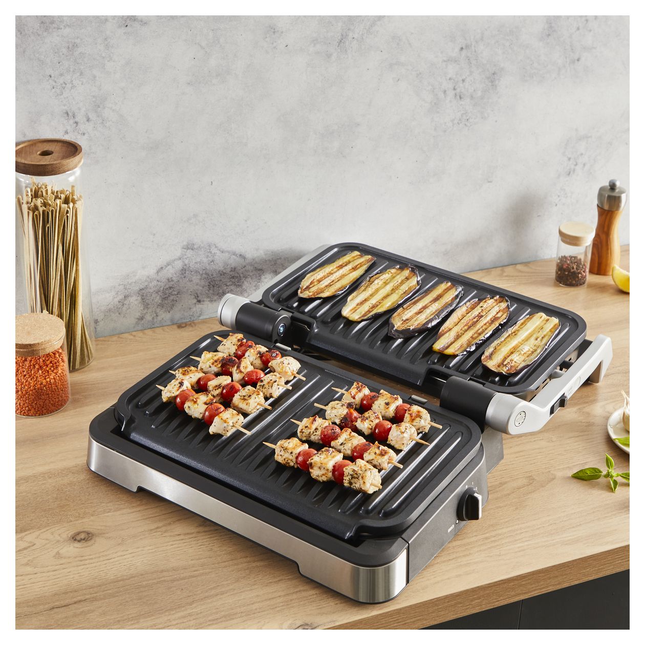 GC782D OptiGrill XL 2in1 2 Zone(n) 2200 W  (Edelstahl) 