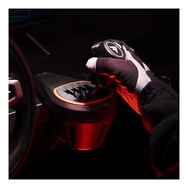 TH8S Schalthebel-Erweiterung für Rennlenkrad PlayStation 5, PlayStation 4, Xbox One, Xbox Series S, Xbox Series X, PC PS5, PS4, Xbox One and Xbox Series X|S Thrustmaster Force Feedback racing wheels Kabelgebunden  (Schwarz, Rot) 