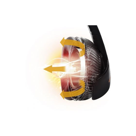 Y-350CPX Over Ear Kopfhörer Kabelgebunden  (Schwarz, Orange) 
