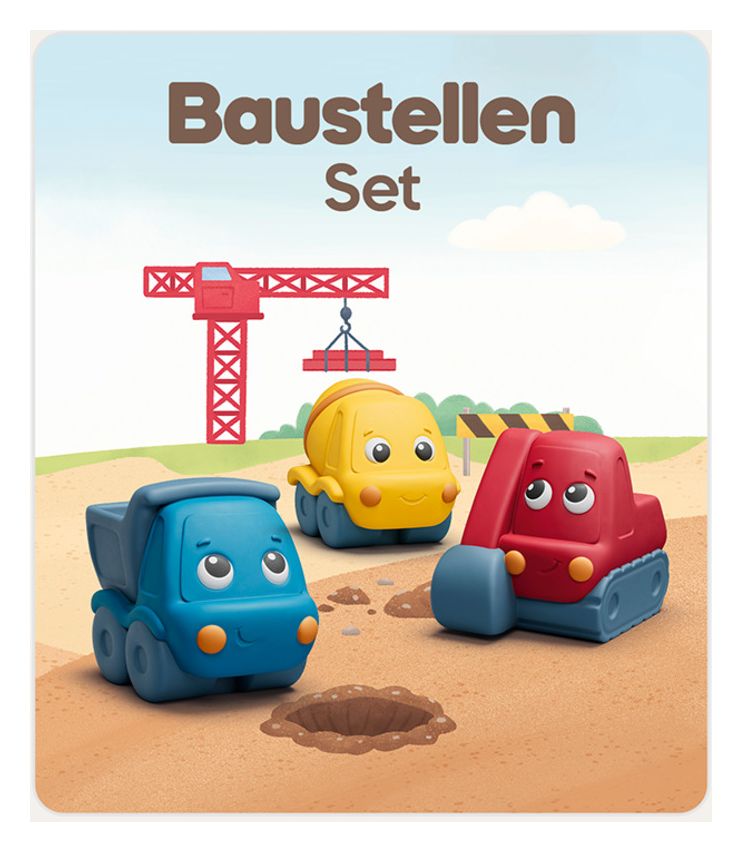 11004134 Baustellen Set 36 min (Gelb, Blau, Rot, Grau) 