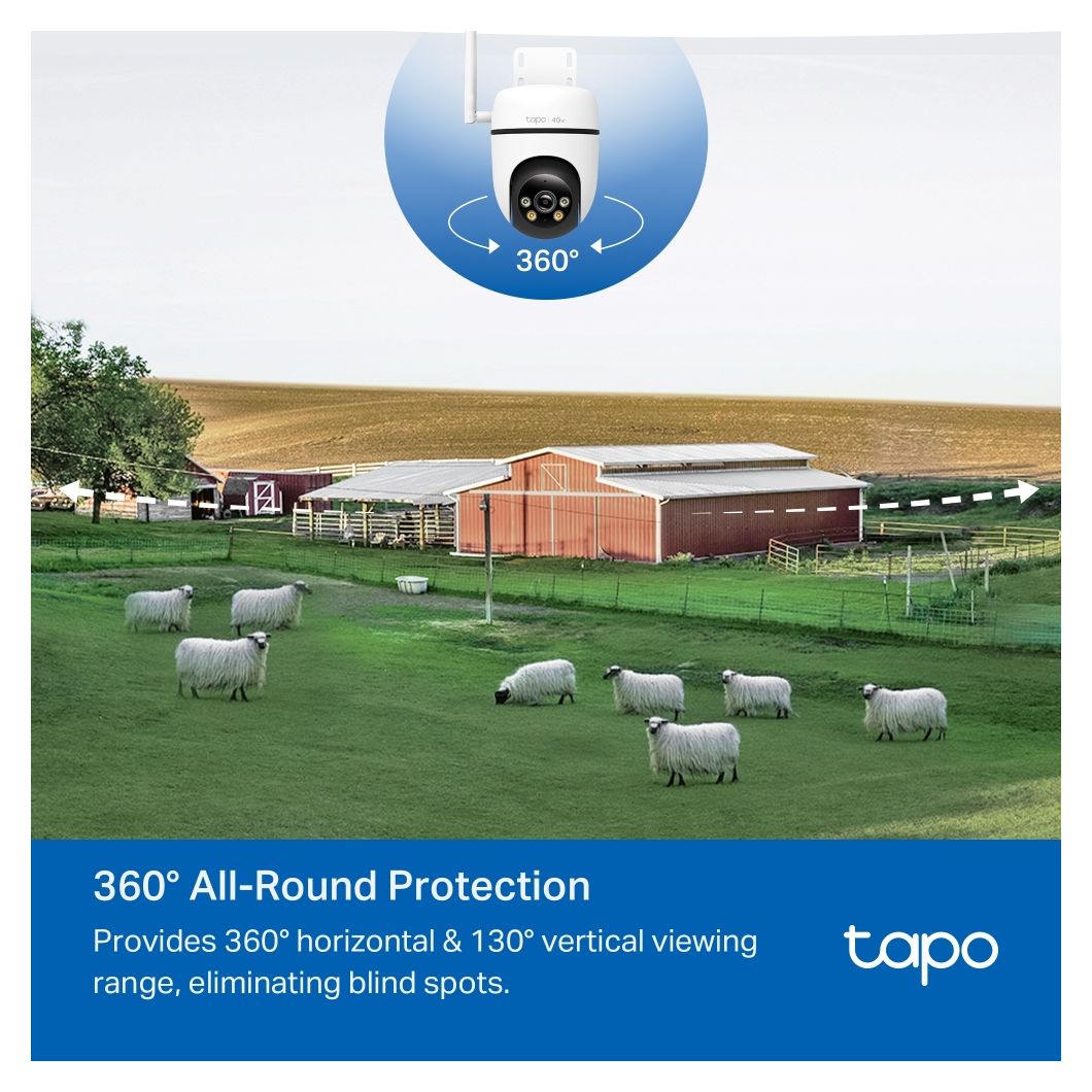 Tapo C501GW 1920 x 1080 Pixel IP-Sicherheitskamera IP66 Außen Nachtsicht  (Weiß) 